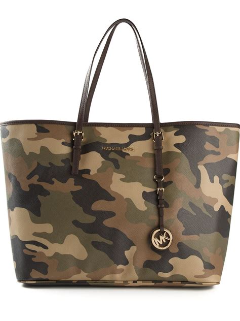 michael kors jet set camo purse|Michael Kors jet set saffiano.